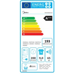 Midea MD200H90BWW Στεγνωτήριο 9kg A+++ με Αντλία Θερμότητας Midea MD200H90BWW Στεγνωτήριο 9kg A+++ με Αντλία Θερμότητας